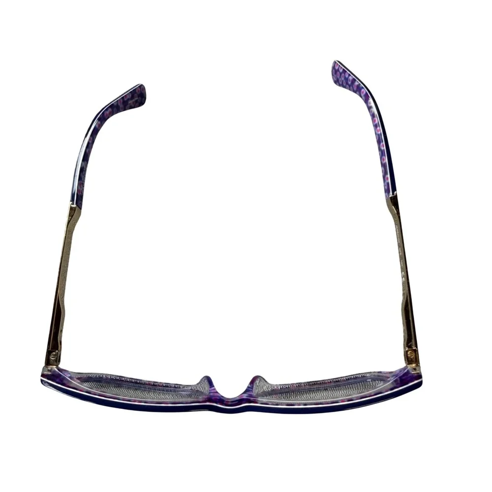 Kate Spade Eyeglass Frames Women 51-16-140 Navy Blue Jessalyn GF5 Floral Gold